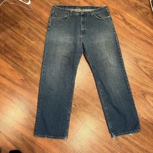 Ralph Lauren Polo HAYDEN Mens 40 Relaxed Fit Straight Leg Blue Denim Jeans